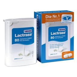 Lactrase® 18,000 - Laktase Tabletten bei Laktoseintoleranz, hochdosiert