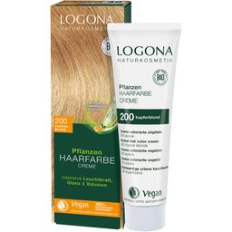 LOGONA Cosmétique naturelle Crème colorante végétale pour cheveux 200 blond cuivré