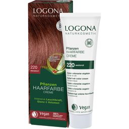 LOGONA Cosmétique naturelle Colorant végétal pour cheveux Crème 220 Rouge vin