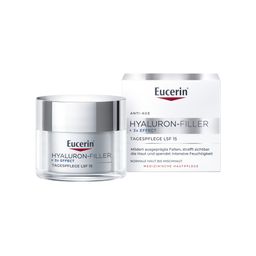 Eucerin® Hyaluron-Filler + 3x Effect Tagespflege LSF 15 Normale/Mischhaut – Anti-Aging Creme mit Hyaluronsäure und UVA-Schutz, glättet Falten und spendet Feuchtigkeit