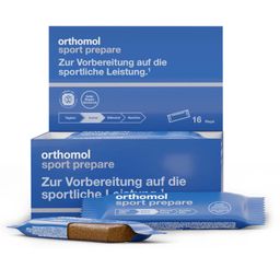Orthomol Sport prepare - Fruchtriegel mit Kreatin, Koffein und BCAA - Einnahme vor dem Training - Schoko-Mandel-Dattel-Geschmack - Riegel
