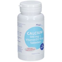 Calcium 500 mg + Vitamine D 10 µg Comprimés MediFit