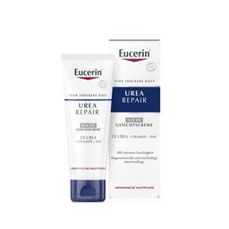 Eucerin Urea Repair Nacht Gesichtscreme 5% – Intensive Gesichtspflege bei trockener bis sehr trockener und spannender Haut