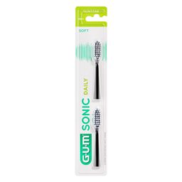 GUM® SONIC DAILY Têtes de brosse de rechange noir