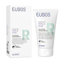 EUBOS Kühl & Klar Anti-Rötung Reinigungsmilch bei Rosacea & Couperose für empfindliche Haut