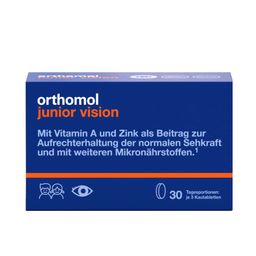 Orthomol junior Vision - Mikronährstoffe zur Aufrechterhaltung der Sehkraft bei Kindern - mit Vitamin A und Zink - Kautabletten