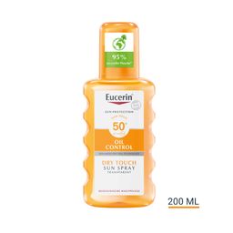 Eucerin® Oil Control Sun Spray Transparent LSF 50+ – Sonnenschutzspray mit leichter Textur, auch für zu Akne neigende Haut