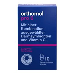Orthomol Pro 6 - Ausgewählte Darmsymbionten für die die gezielte Unterstützung des Darms in Phasen besonderer Belastung - Kapseln
