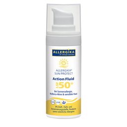 ALLERGIKA® SUN PROTECT Action Fluid SPF 50+ - Sonnenschutz mit sehr hohem Schutz zur Vorbeugung von Sonnenallergie, Mallorca-Akne