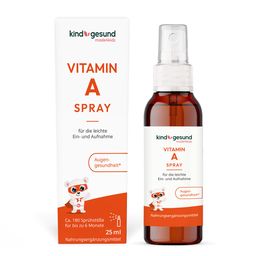 Vitamin A Spray für Kinder - vegan - mit 200µg pro Sprühstoß