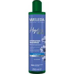 WELEDA Hydra Shine Shampooing hydratant à l'acide hyaluronique et au lin des Alpes pour cheveux secs