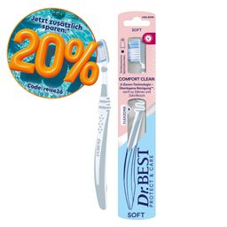 Dr.BEST® Comfort Clean Brosse à dents Soft avec technologie 3 zones