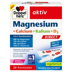 Doppelherz® actif Magnésium + Calcium + Potassium + D3 DIRECT
