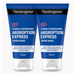 Neutrogena Crème Mains Hydratation Instantanée Peaux sèches 2x75 ml
