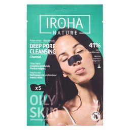 IROHA NATURE Bandelettes nasales nettoyantes Detox - Charcoal
