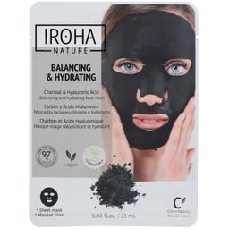 IROHA NATURE Masque au charbon de bois détoxifiant et hydratant