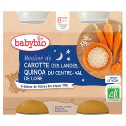 Babybio MOULINÉ DE CAROTTE DES LANDES & QUINOA DU CENTRE-VAL DE LOIRE ab 8 Monaten