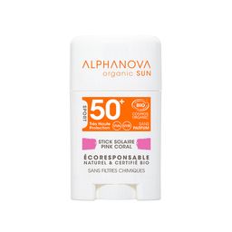 Alphanova SOLAR STICK ROSE TRÈS HAUTE PROTECTION VISAGE SPF50+