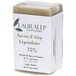 Lauralep® Aleppo-Seife 75 % Lorbeeröl Naturseife für Haut & Haar