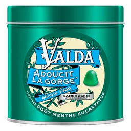 Valda Gommes Sans Sucres Menthe Eukalyptus Adoucit La Gorge 140g