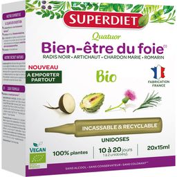 Superdiet Quatuor Bio Foie - Radis Noir, Artichaut, Chardon, Romarin