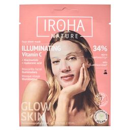 IROHA NATURE Masque illuminant et hydratant à la vitamine C
