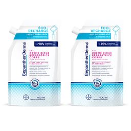 BepanthenDerma® Reparierende Reichhaltige Creme Körper Öko-Recharge 400 ml Trockene und empfindliche Haut
