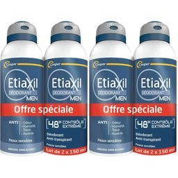 ETIAXIL Deodorant Mann Anti-Transpirant Kontrolle 48 h - Aerosol 2er Pack x 150ml