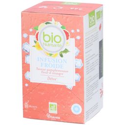 VITAVEA BioNutrisanté Infusion Froide Detox Saveur Pamplemousse & Fleur d'oranger en sachets