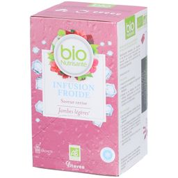 VITAVEA BioNutrisanté Infusion Froide Jambes Légères saveur Cerise en sachets