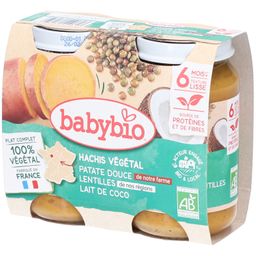 BABYBIO Vegetarisches Hackfleisch Süßkartoffel Linsen Kokosmilch