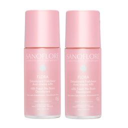 Sanoflore® Flora Bio-Deo Set 48H ohne Aluminium 2x50 ml