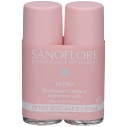 SANOFLORE Déodorant Roll-On 48h Flora x2