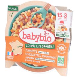 BABYBIO Coquillettes Karotte Champignon Schinken