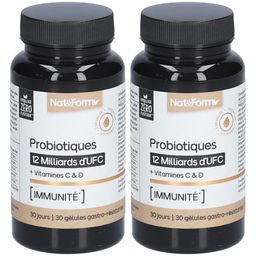 Nat&Form Probiotika 12 Milliarden KBE + Vitamin C & D