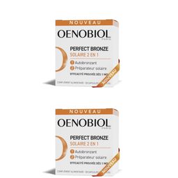 OENOBIOL - PERFECT BRONZE SOLAIRE 2 EN 1 - Autobronzant & préparateur solaire - NOUVEAU - Efficacité prouvée dès 1 mois¹ - Programme 1 mois -  30 capsules