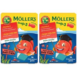 Möller’s Omega-3 Gelee Fisch Erdbeere