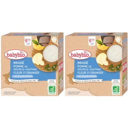 Babybio BRASSÉ POMME DE NOUVELLE-AQUITAINE FLEUR D'ORANGER ab 6 Monate