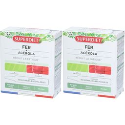 Superdiet Fer + Acérola goût fruité fatigue