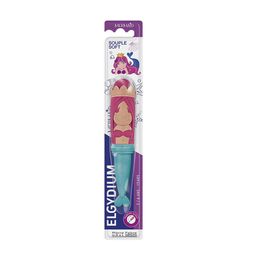 ELGYDIUM Weiche Zahnbürste „Mermaid“ für Kinder von 2 bis 6 Jahren