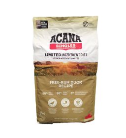 ACANA Singles Free-Run Duck Recipe - Alimentation sèche pour Chien - Canard Élevé en Liberté