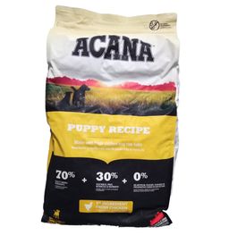 ACANA Puppy Recipe - Alimentation sèche pour Chiot Toutes Races - Poulet Frais & Merlu Cru