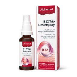 Alpinamed® B12 Trio Dosierspray mit 3 natürlichen Vitamin B12-Formen - Vegan