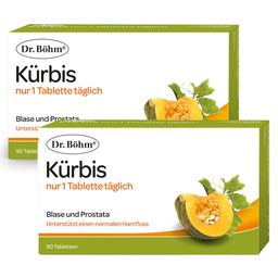 Dr. Böhm® Kürbis nur 1 Tablette täglich – Bei nächtlichem Harndrang zur Unterstützung von Blase & Prostata