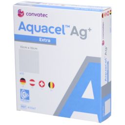 Aquacel™ Ag+ Extra™ Hydrofiber™ Verband 10 x 10 cm