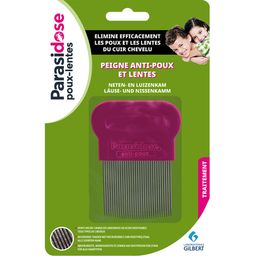 Parasidose Peigne Anti-Poux-Lentes Dents cannelées