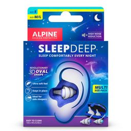 Alpine SleepDeep Bouchons d’Oreilles Pack Multi-Taille