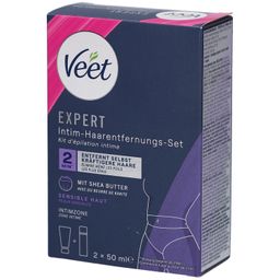 VEET EXPERT Intim-Haarentfernungs-Kit 2 x 50 ml