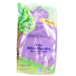 SÄNGER Wärmflasche 2L Plüschbezug lila