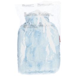 FROSCH Wärmflasche PVC 1.8l Hochflorbezug grau